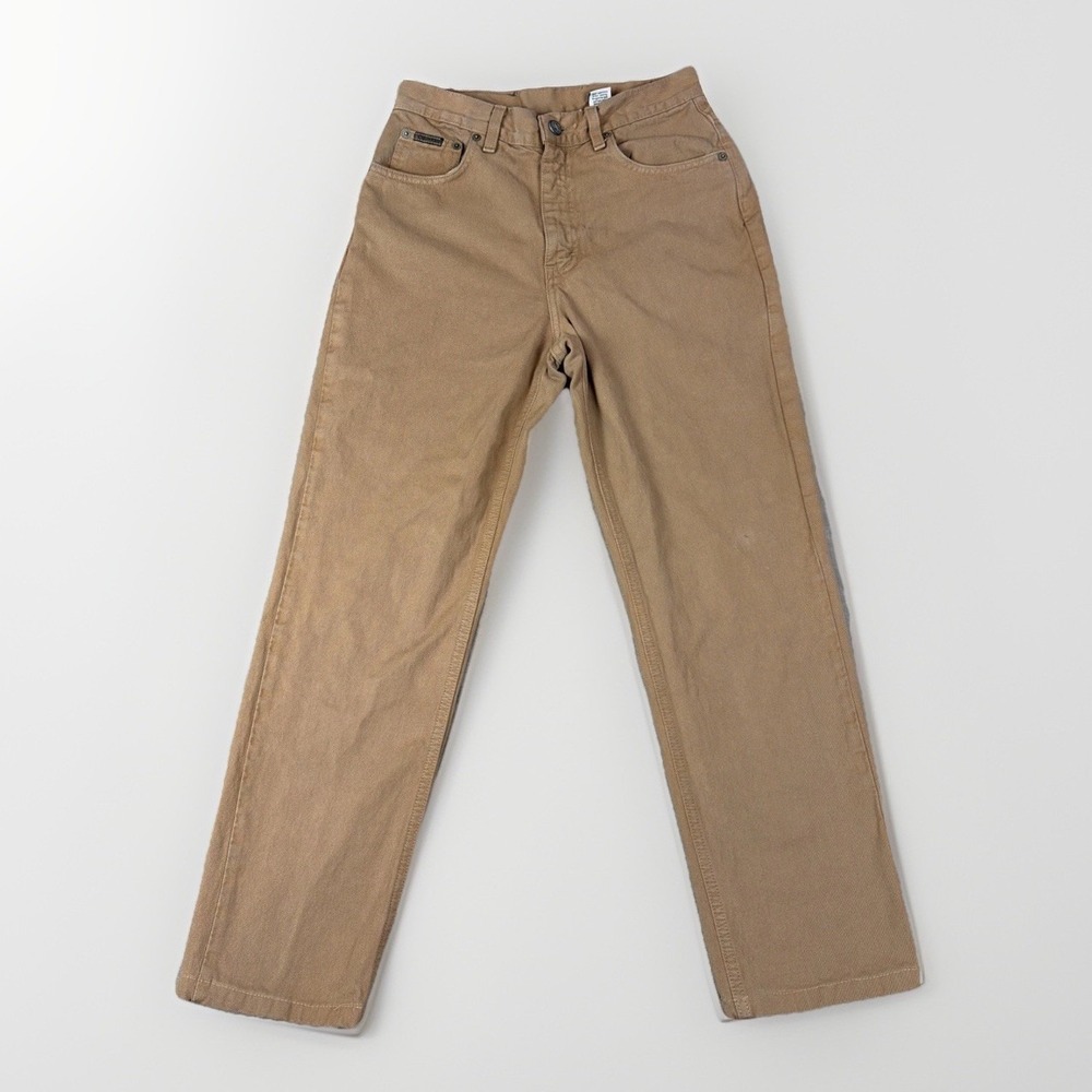 Calvin Klein Pants Women's  Size 6 Tan Vintage 90's Made USA Lightly Distressed